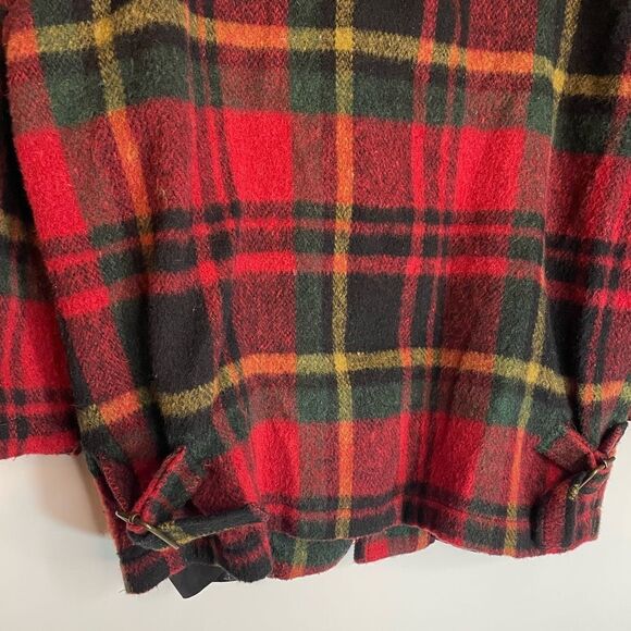 VTG French Country Express Plaid Zip Front Wool Blend Jacket Medium - Picture 3 of 5